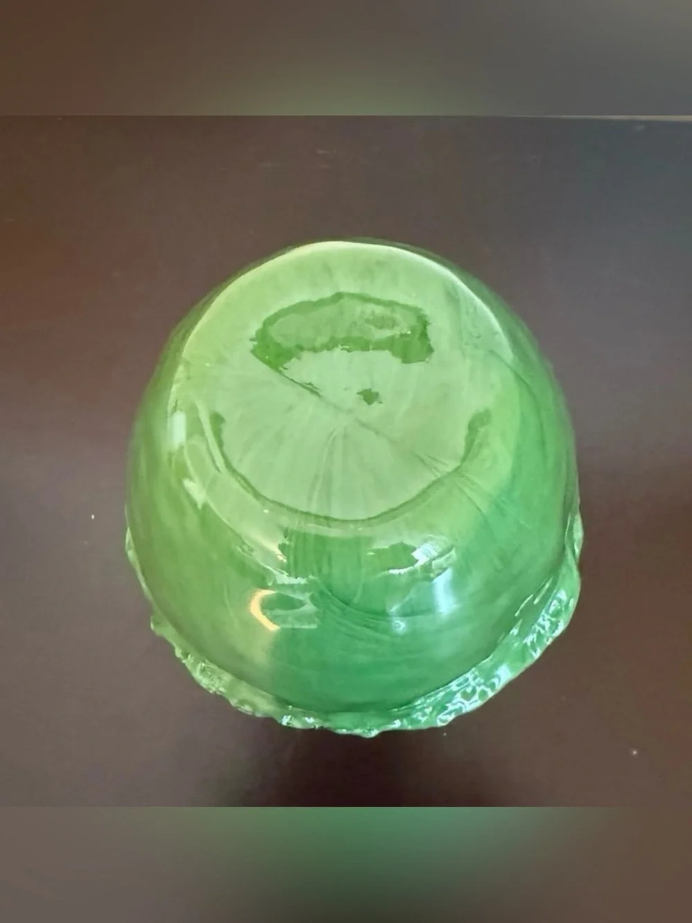 Small Green Glass Vase